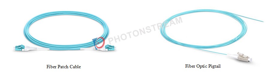 fiber pigtail vs fiber optic patch cord